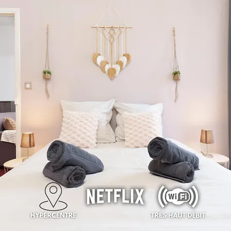 公寓 Le Cocon, Hypercentre - Netflix - Clim 昂蒂布